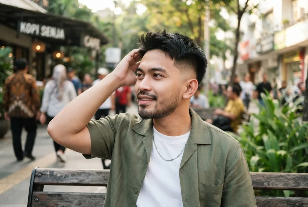 potong rambut mid fade