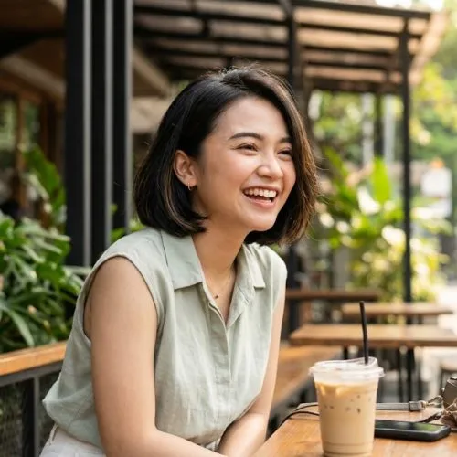 potongan bob layer rambut pendek