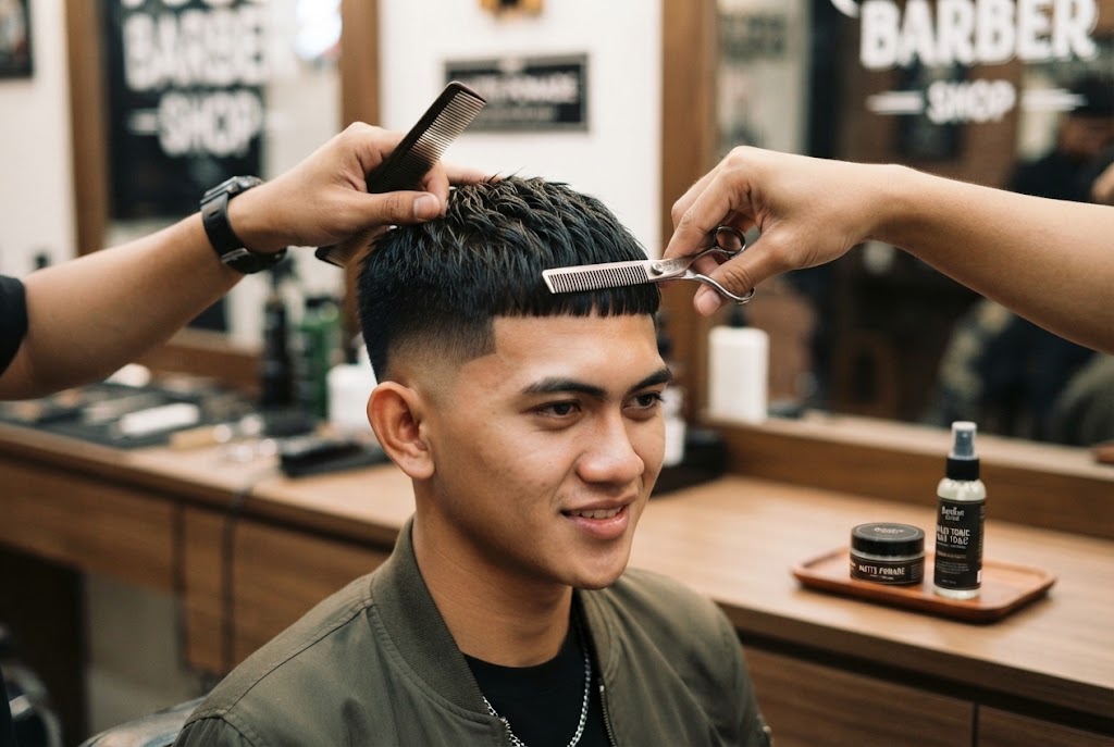 potongan rambut edgar cut