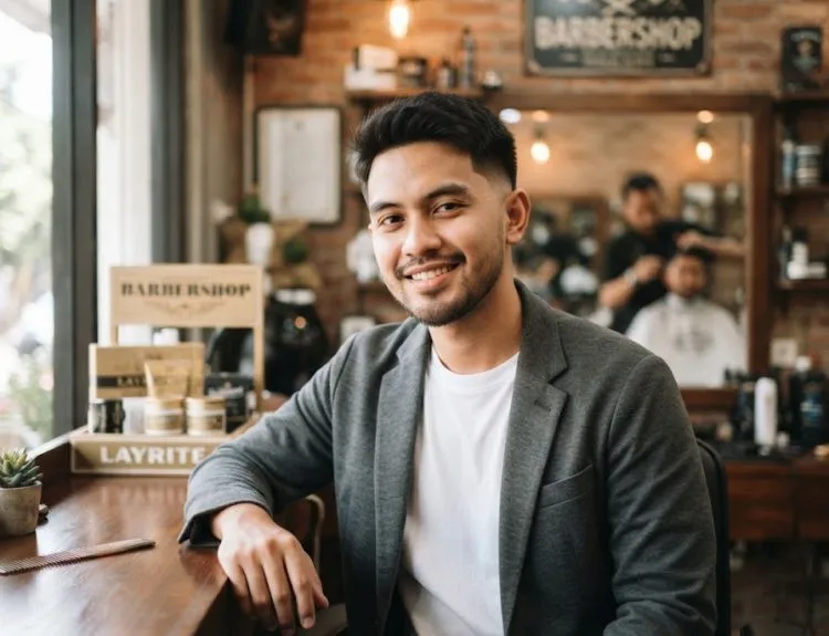 potongan rambut low taper