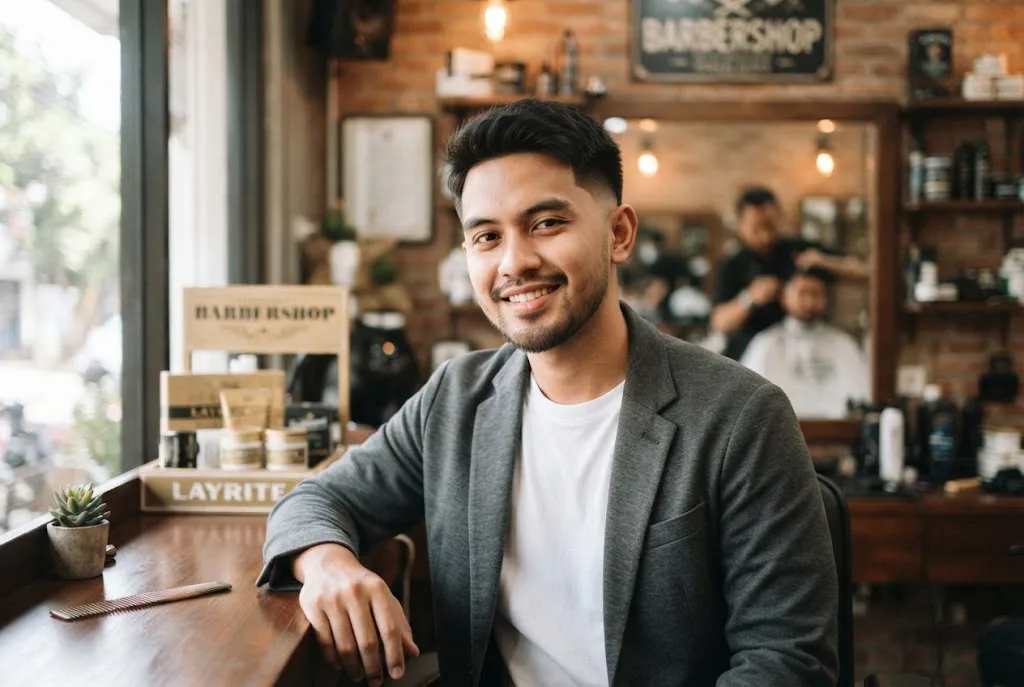 potongan rambut low taper