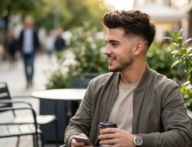 potongan rambut pria burst fade
