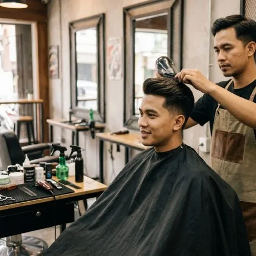 potongan rambut rapi