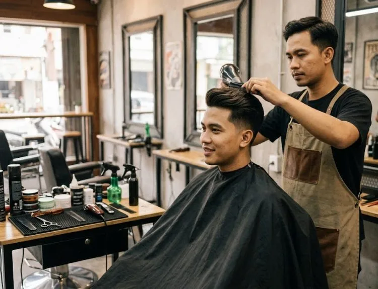 potongan rambut rapi