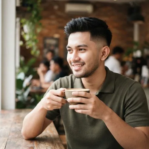 potongan rambut rapi keren 2 jari
