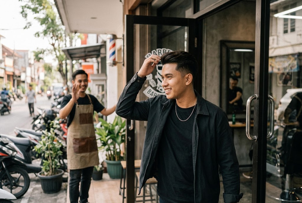 potongan rambut rapi