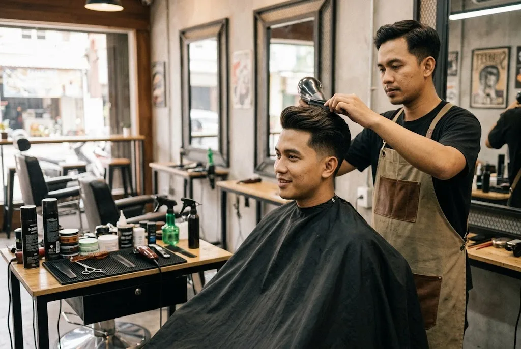 potongan rambut rapi