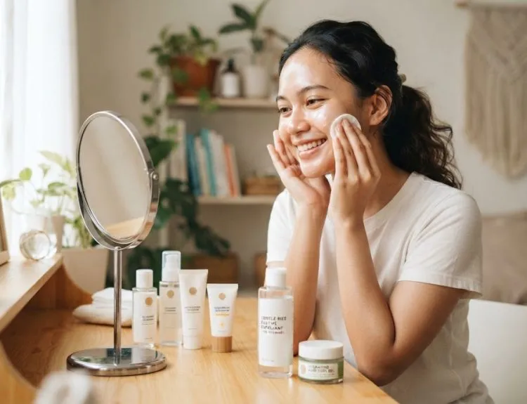 produk eksfoliasi wajah