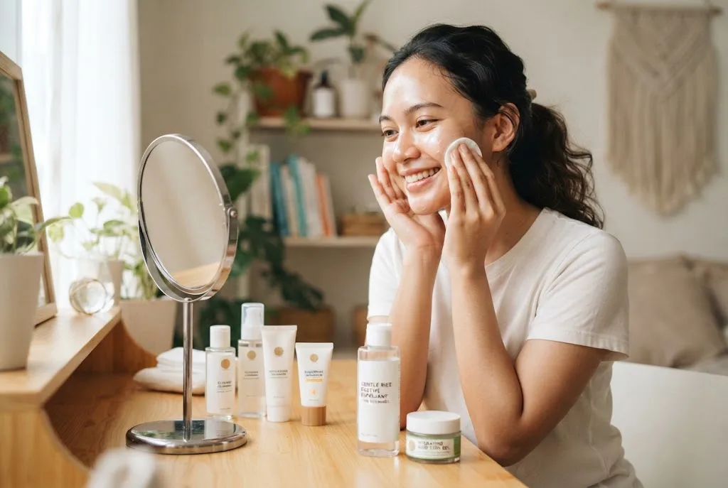 produk eksfoliasi wajah