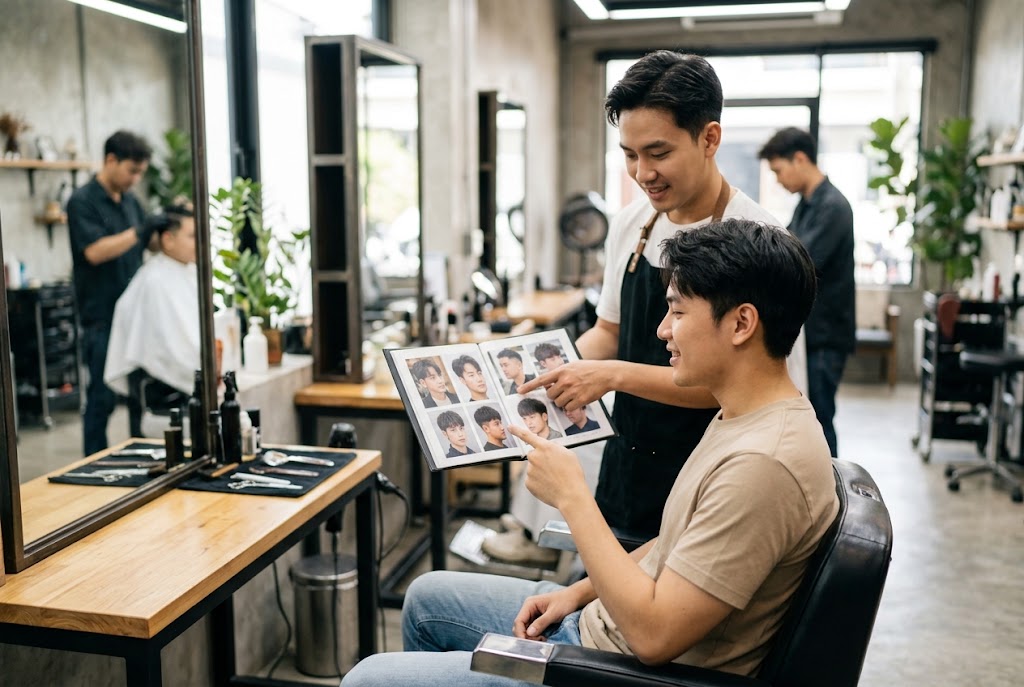 rambut pendek ala korea