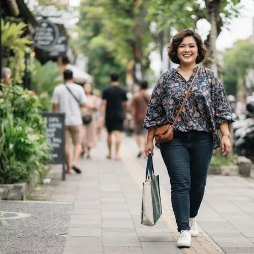 rambut pendek wanita gemuk