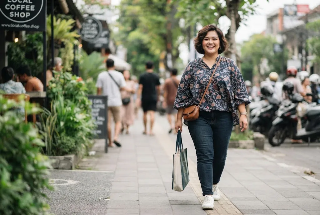 rambut pendek wanita gemuk