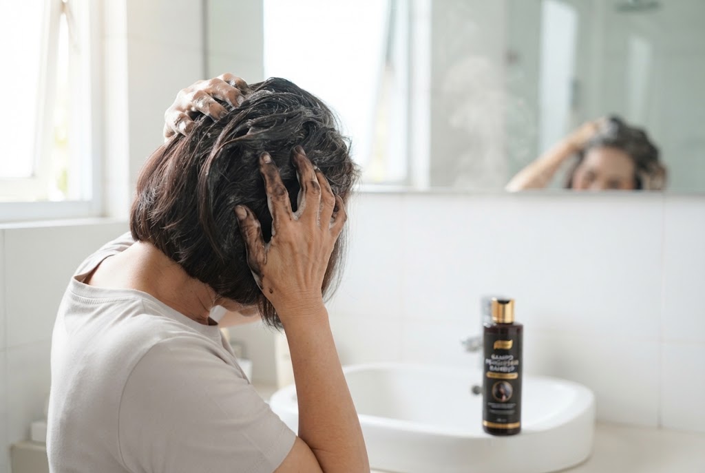 sampo penghitam rambut