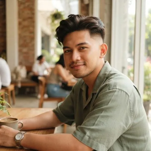 two block haircut model rambut korea tipis samping