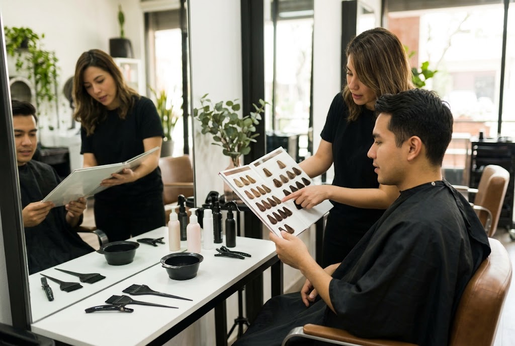 warna rambut yang bagus pria