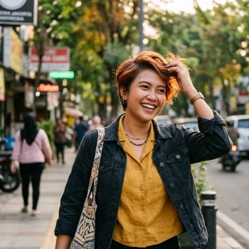 warna rambut yang bagus untuk rambut pendek