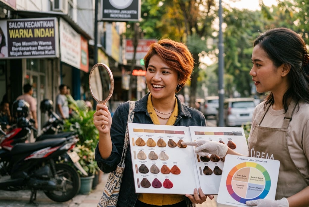 warna rambut yang bagus untuk rambut pendek